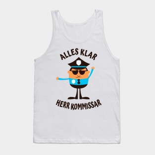 Humor Fun Kommissar lustiger Polizist Tank Top